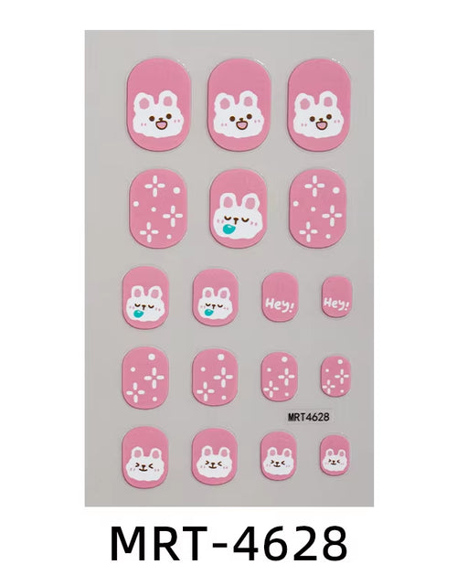 Load image into Gallery viewer, New Children Nail Stickers Cartoon DIY Nail Decorative Sticker Girls Cute Nails Temporary Stickers Kids Nails Art Stickers
