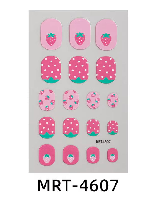 Load image into Gallery viewer, New Children Nail Stickers Cartoon DIY Nail Decorative Sticker Girls Cute Nails Temporary Stickers Kids Nails Art Stickers
