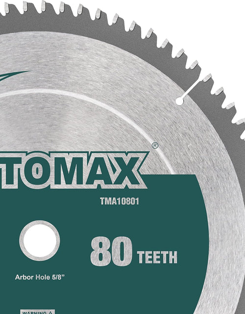 Load image into Gallery viewer, 10-Inch 80 Tooth TCG Aluminum and Non-Ferrous Metal Saw Blade with 5/8-Inch Arbor
