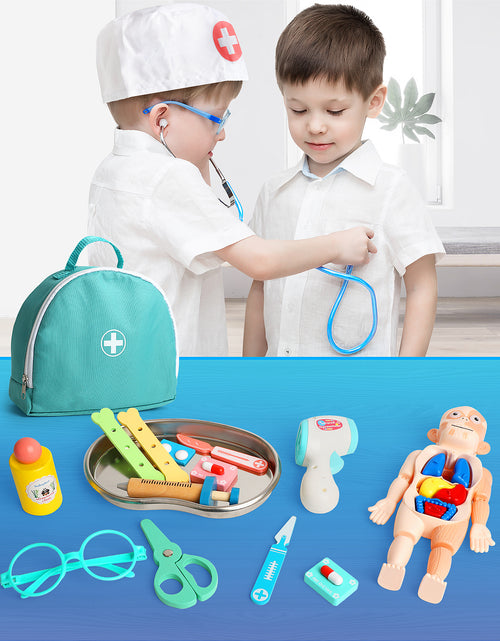 Load image into Gallery viewer, Doctor Kit for Kids Realistic, 36PCS Kids Doctor Kit Wooden, Doctor Pretend Playset
